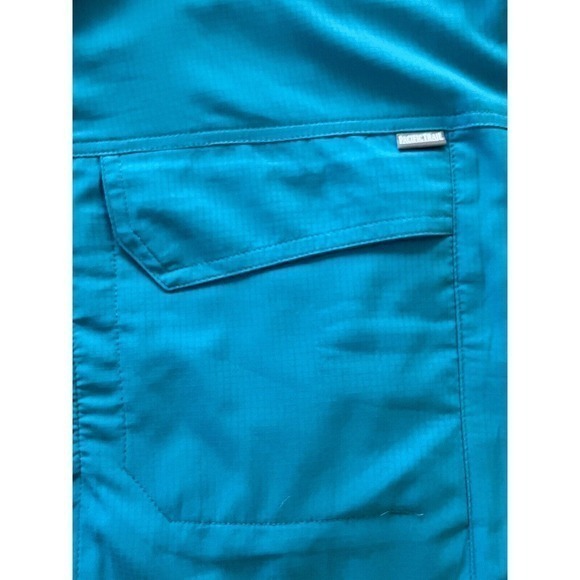 Pacific Trail Men’s Long Sleeve Woven Button-Up‎ Shirt XL Turquoise Teal EUC - Picture 5 of 9